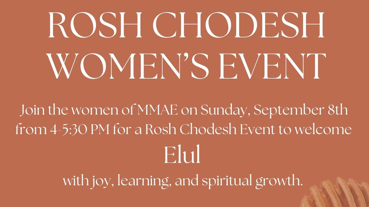 Rosh Chodesh Women's Event - Elul