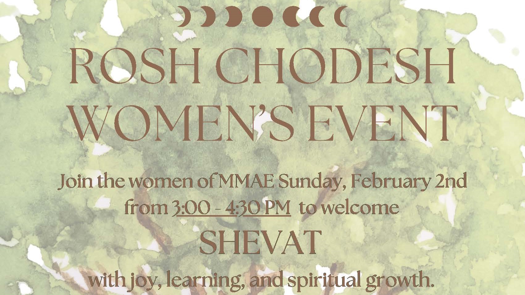 Rosh Chodesh Shevat Women's Event